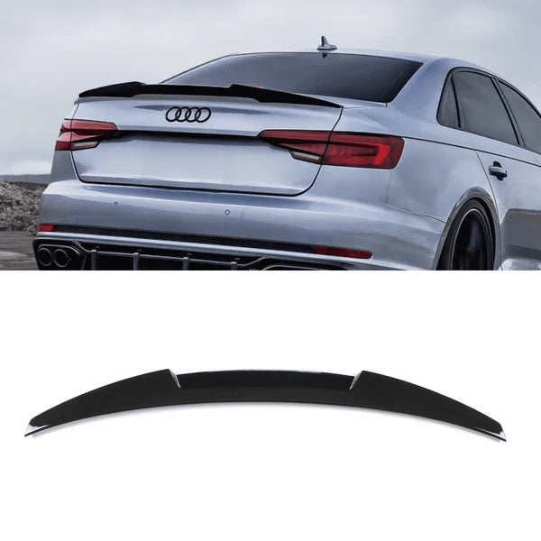 Bagspoiler til Audi A4 B9 blank sort