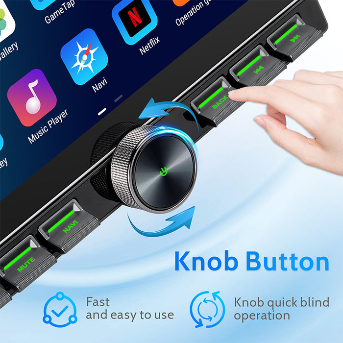 11.6'' 2-DIN Universal Android skærm, med Apple Carplay & Android Auto