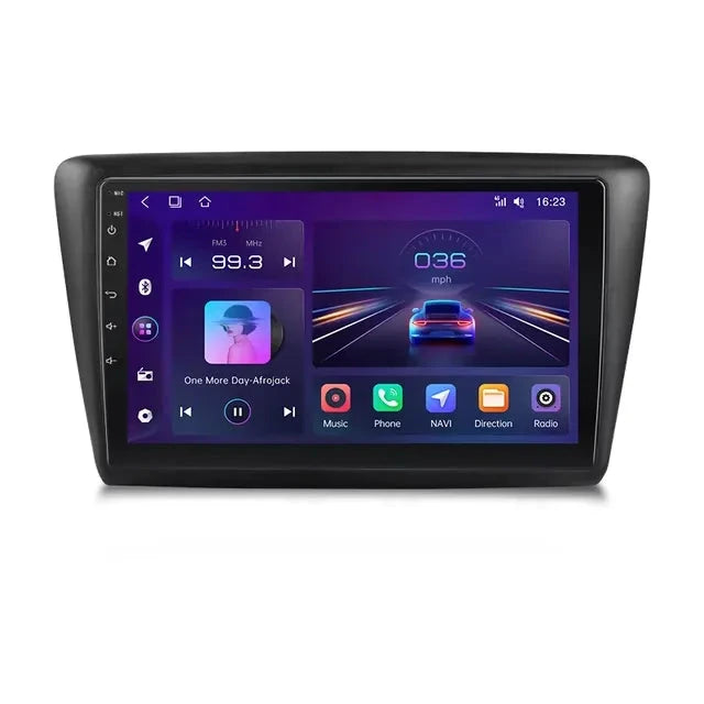 9'' Android multimedia touch-system för Skoda Rapid