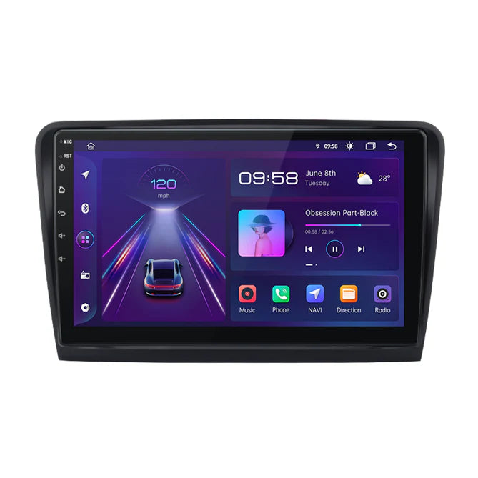 10'' Android multimedia touch-system för Skoda Superb 2