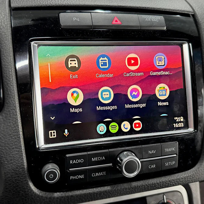 Trådlös Apple carplay & Android Auto för Volkswagen Touareg