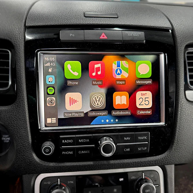 Trådlös Apple carplay & Android Auto för Volkswagen Touareg