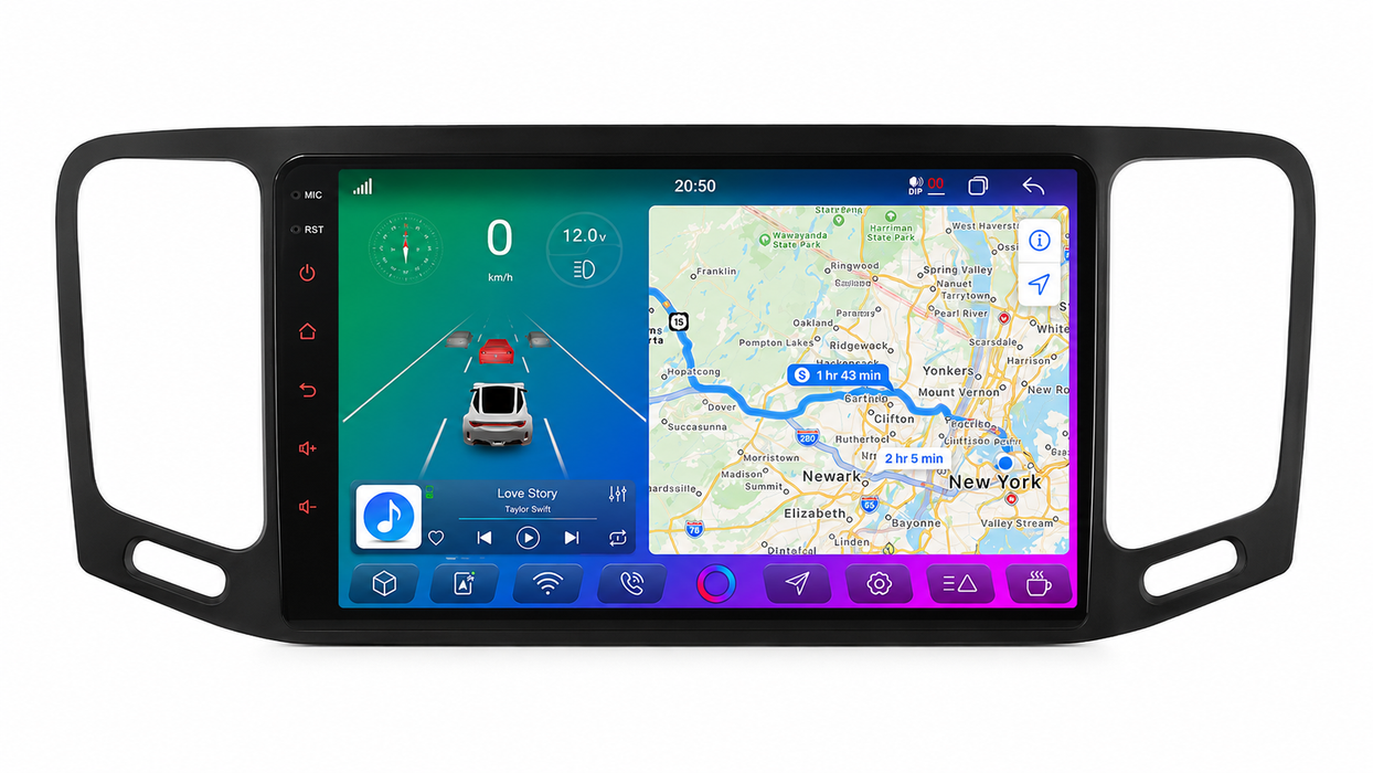 X-Series 9" Android Touchsystem til VW Sharan (2012-2018), med Apple Carplay & Android Auto