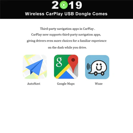 Trådlös Apple Carplay &amp; Android Auto dongel för Android-system