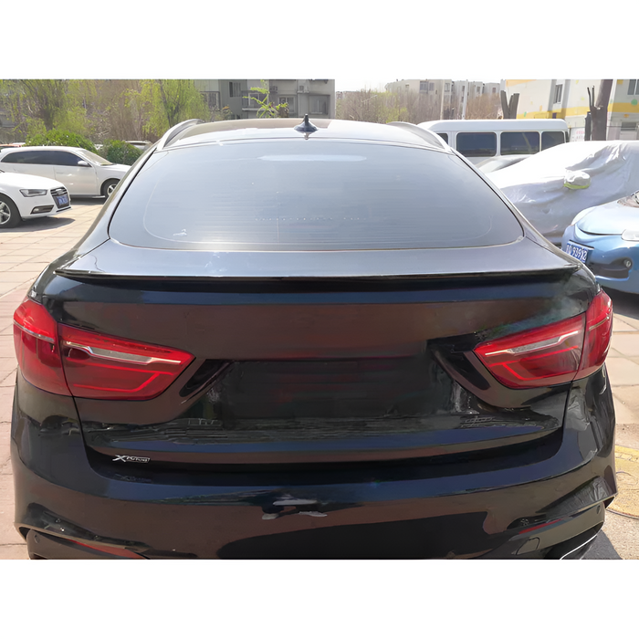 Bagspoiler til BMW X6 F16 2014-2019 blank sort