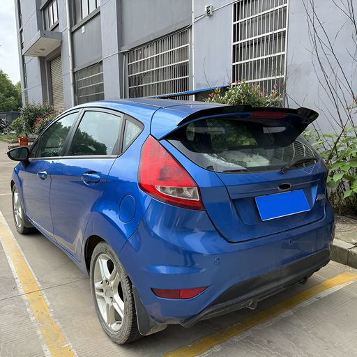 Black roof spoiler for Ford Fiesta 2008-2014 hatchback blank unpainted