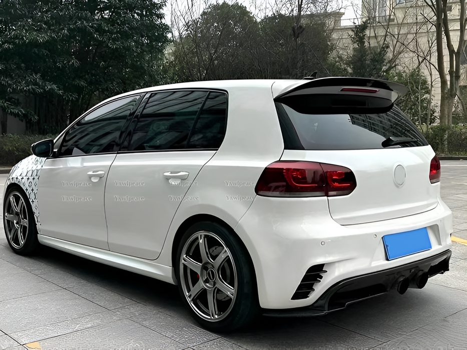Bakspoiler till Volkswagen Golf 6 blank svart