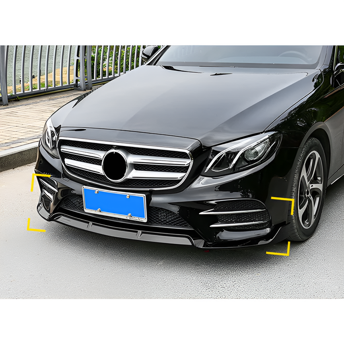 Mercedes-benz E-klass W213 Främre splitter blank svart