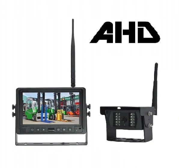 Trådlöst set AHD-kamera + monitor 7" 12V/24V med DVR-inspelningsfunktion